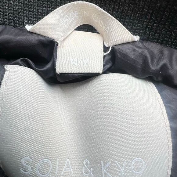 Soia & Kyo Lightweight Down Bomber Jacket Taupe Gray - Picture 9 of 14